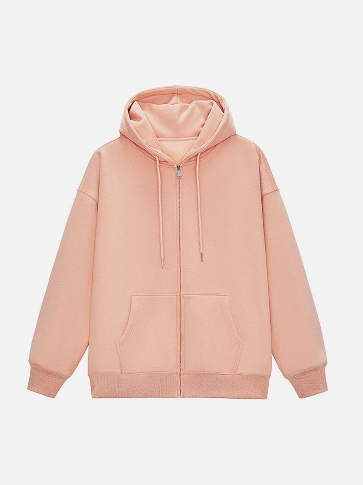 Concert Outfit ZIP UP Solid Color Hoodie Concert Outfit ZIP UP Solid Color Hoodie