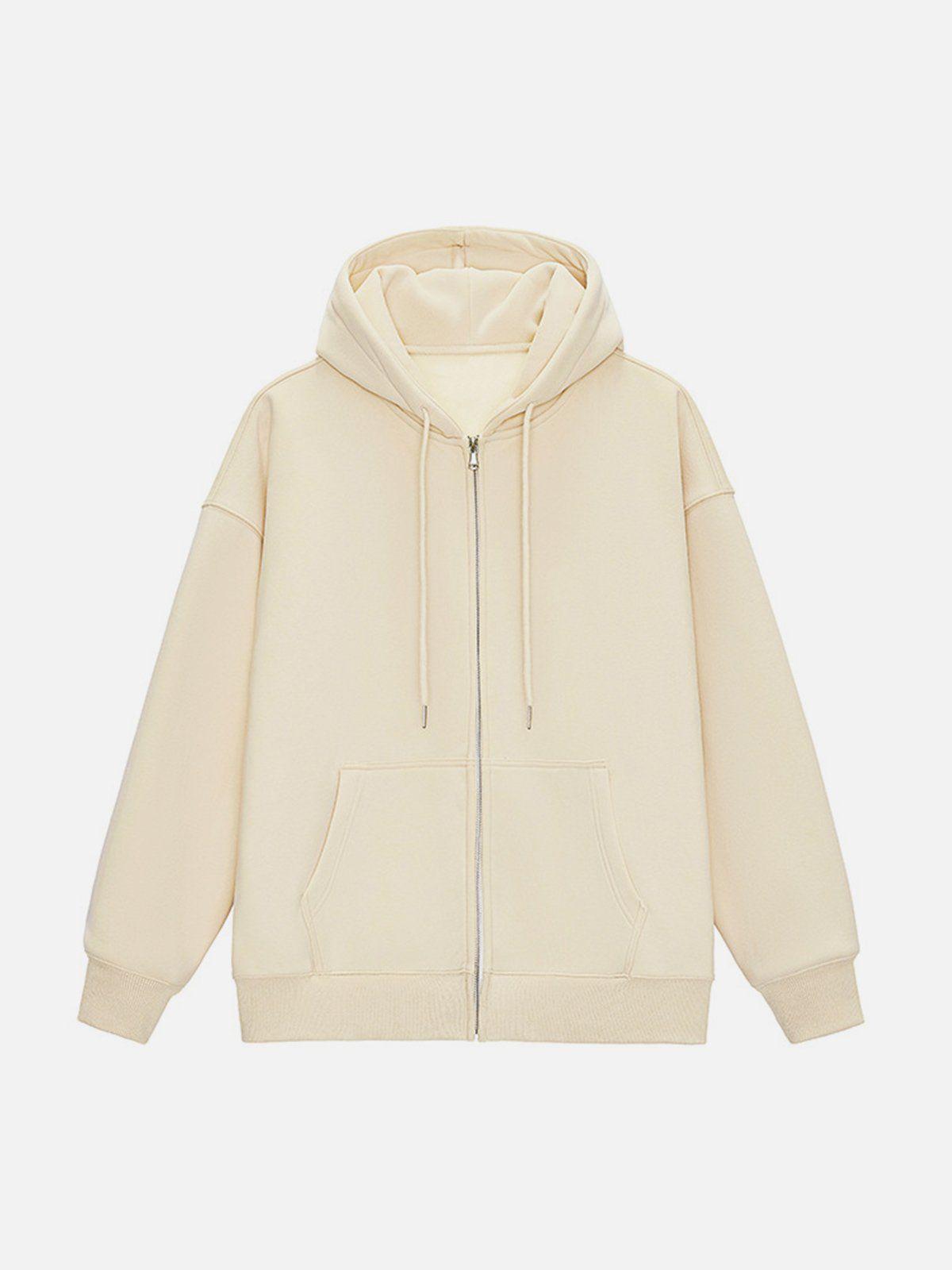 Concert Outfit ZIP UP Solid Color Hoodie Concert Outfit ZIP UP Solid Color Hoodie