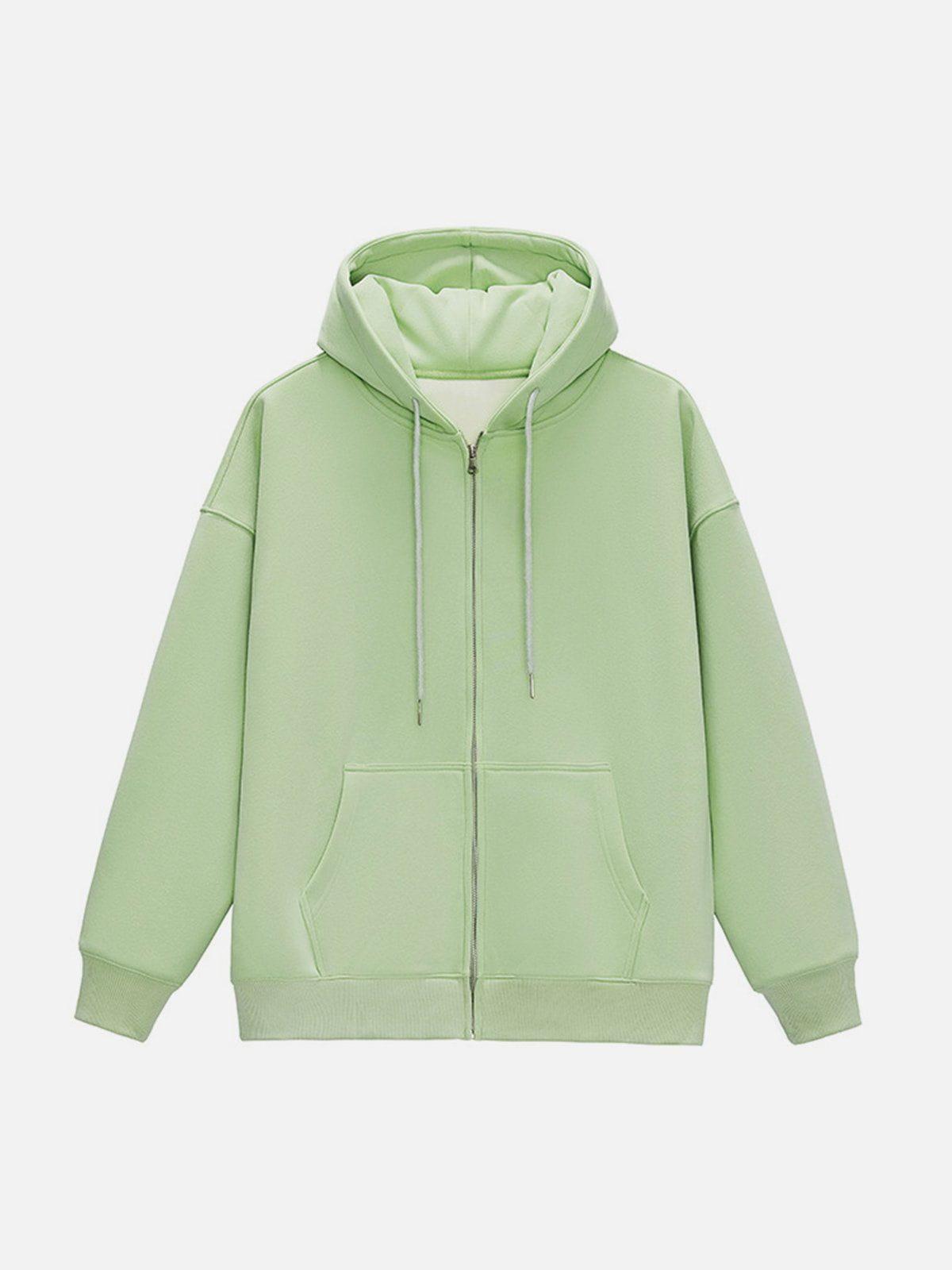Concert Outfit ZIP UP Solid Color Hoodie Concert Outfit ZIP UP Solid Color Hoodie