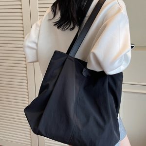 2025 Japanese-Style Large Capacity Tote Bag for Women - Casual Versatile Shoulder Bag for College and Work Commuting