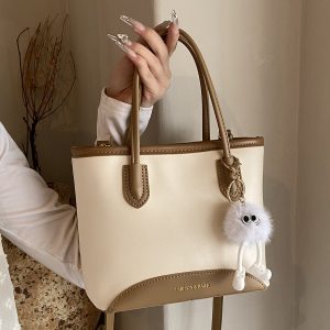 2025 Summer Versatile Water-Resistant Commuter Tote Bag - Fashionable Bucket Crossbody Bag for Women