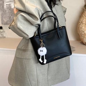 2025 Summer Versatile Water-Resistant Commuter Tote Bag - Fashionable Bucket Crossbody Bag for Women