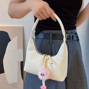 2025 Summer Women's Silver French-Style Baguette Shoulder Bag - Versatile High-End Niche Underarm Bag