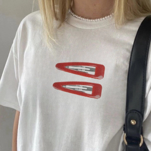 American Retro Minimalist Casual Printed T-Shirt for Men and Women - Versatile Loose Fit Pure Cotton Short Sleeve