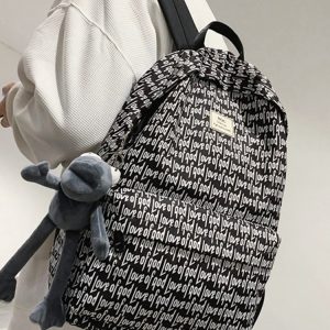 American-Style Printed Backpack for Students - Large Capacity Sports Book Bag for Boys, Trendy High School Essentials
