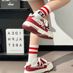 Breathable Mesh Women's Summer Shoes - Trendy Thick-Soled Platform Sneakers for Comfort and Style