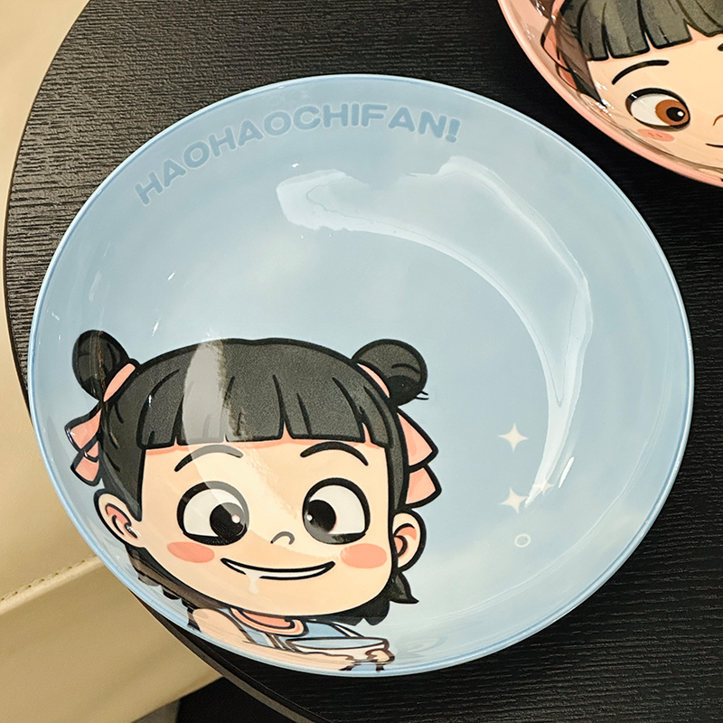 Colorful Underglaze Ceramic Dinner Plate Set - Elegant Tableware for Home, 2025 Model, Unique Design, Perfect for Dining and Decor