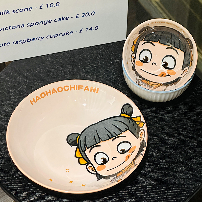 Colorful Underglaze Ceramic Dinner Plate Set - Elegant Tableware for Home, 2025 Model, Unique Design, Perfect for Dining and Decor