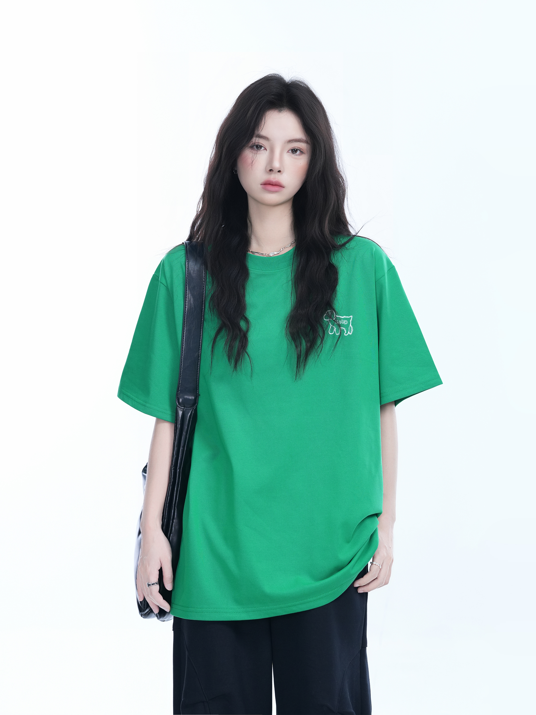 Cute White Oversized Short Sleeve T-Shirt for Women with Sheep Graphic - Summer Y2K Style, Casual Loose Fit