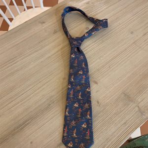Handmade Vintage Japanese Retro Wide Bow Tie with Trendy Cartoon Print - Versatile Korean Style Fashion Accessory