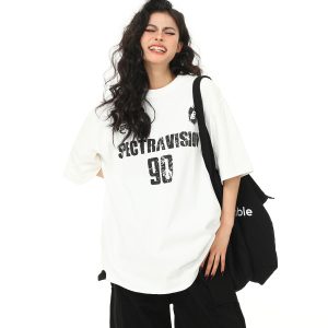 Heavyweight Washed Short-Sleeve T-Shirt for Men & Women - Trendy American Retro Summer Tee for Couples