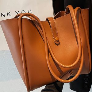High-End Minimalist Tote Bag for Women - Large Capacity Commuter Handbag with Niche Design