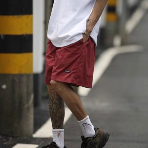 Japanese-Style Candy Color Sports Shorts for Men & Women - Lightweight Quick-Dry Summer Beach Shorts, Loose Fit Five-Point Design