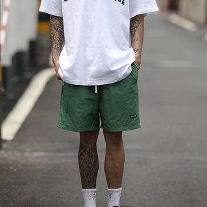 Japanese-Style Candy Color Sports Shorts for Men & Women - Lightweight Quick-Dry Summer Beach Shorts, Loose Fit Five-Point Design