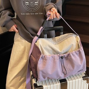 Large Capacity Women's Travel Bag - Stylish Lightweight Sports Fitness Shoulder Crossbody Bag for Short Trips & Business Travel