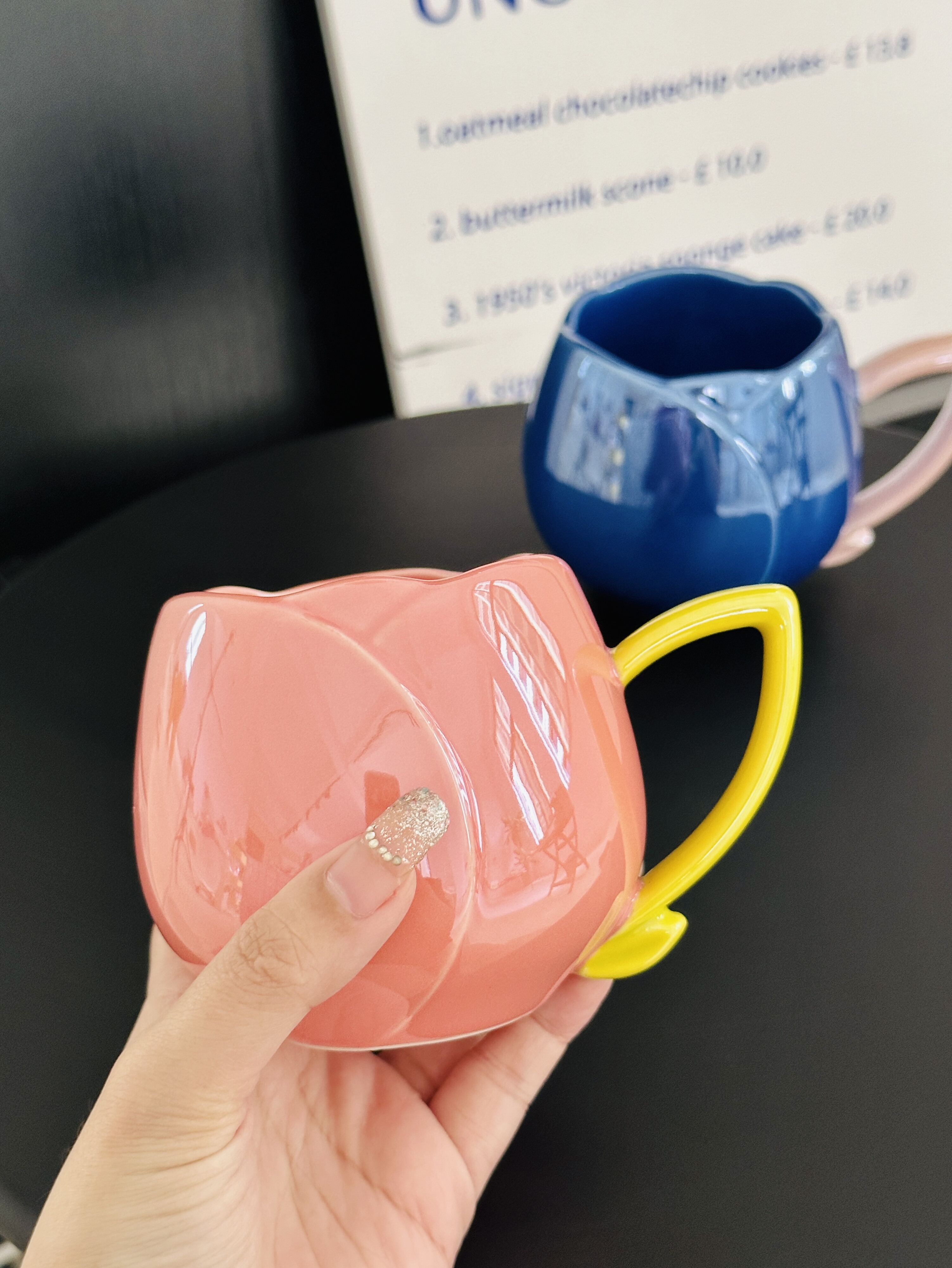 Light Luxury Tulip Ceramic Drinking Cup - Elegant Gift for Girls, Perfect Birthday Mug for Best Friends