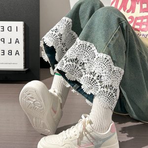 Lightweight Breathable White Sneakers for Women - 2025 Summer Mesh Casual Shoes, Korean Style Versatile Sports Footwear for Students