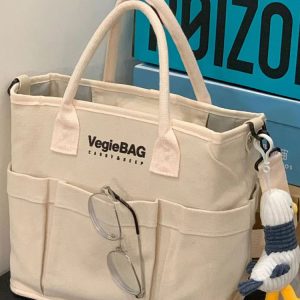 Lightweight Large Capacity Japan Vegiebag Mommy Tote Bag for Mother and Baby – Women's Canvas Diaper Bag