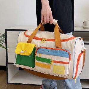 Lightweight Large Capacity Travel Tote Bag for Women - Versatile Gym, Maternity, and Weekend Trip Storage Bag