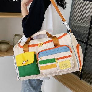 Lightweight Large Capacity Travel Tote Bag for Women - Versatile Gym, Maternity, and Weekend Trip Storage Bag