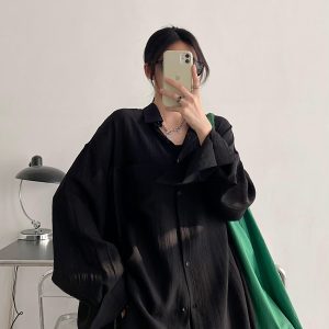 Lightweight White Long-Sleeve Sun Protection Shirt for Women - Loose Korean Style Tencel Jacket Top for Spring and Summer