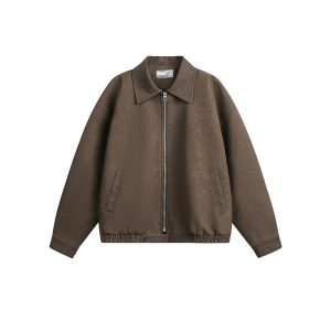 Loose Matte Leather Lapel Workwear Jacket for Men and Women - Spring American Style Unisex Fashion Outerwear