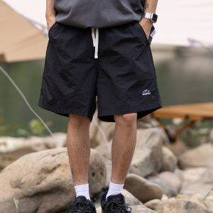 Men's and Women's Summer Outdoor Quick-Dry Breathable Sports Shorts - Solid Color Loose Fit Lightweight Beach Five-Point Pants