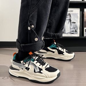 Men's Breathable Mesh Dad Shoes - Versatile Soft-Soled Sports Casual Footwear for Summer 2025