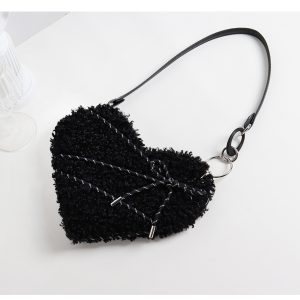 Mini Heart Crossbody Bag for Women - Sweet Cool Shoulder Bag for Spring/Summer, Trendy Millennial Style