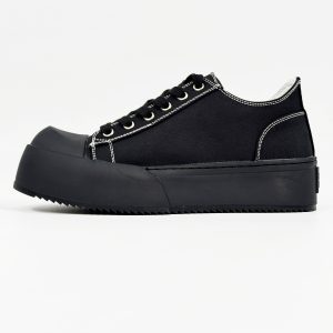 Minimalist Thick-Soled Derby Shoes for Men - Trendy Big Head Design, Casual Leather, High Street Style, Commuting Footwear