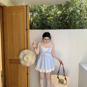 Multi-Version Floral Vest with Vintage Small V-Neck Plus-Size Top for Chubby Figures - Energetic Sweet Style