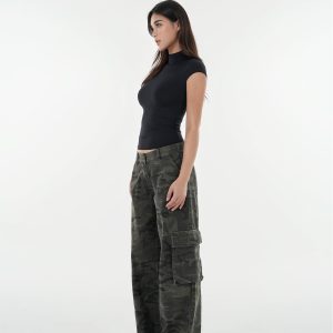 Naked Feel Half High Neck Slim Fit Short Sleeve T-Shirt - High Elastic Base Layer for 90s Y2K Style