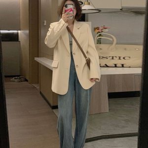 Petite Women's Blazer - Trendy Autumn Spring 2025 Small Suit, High-Quality Fashion Jacket for Stylish Looks