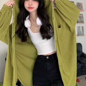 Plus Size 300 lbs Women's Sunshade Jacket - Lightweight Breathable Hooded Summer Coat, Versatile Mid-Length Style