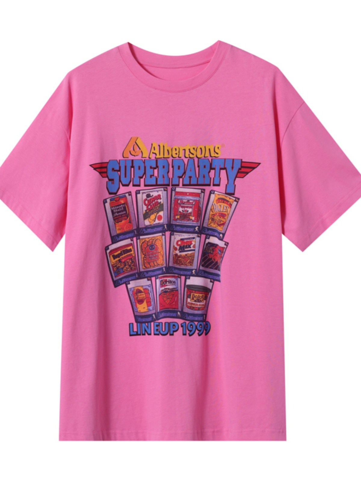 Plus Size American Vintage Printed T-Shirt for Women - Short Sleeve Loose Fit Summer 2025 Style