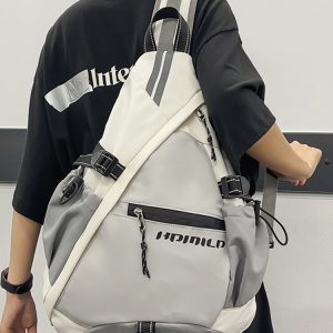 Reflective Cycling Crossbody Bag for Night Safety - 2025 Summer Travel Backpack for Outdoor Sports and Adventure