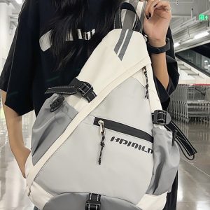 Reflective Cycling Crossbody Bag for Night Safety - 2025 Summer Travel Backpack for Outdoor Sports and Adventure