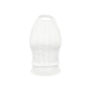Retro Backless Twisted Knit Cropped Halter Top - Y2K Style, Perfect for Summer Outings and Festivals