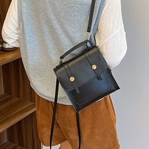 Retro British Style Women's Backpack - Trendy 2025 Multifunctional Student Tote Travel Bag