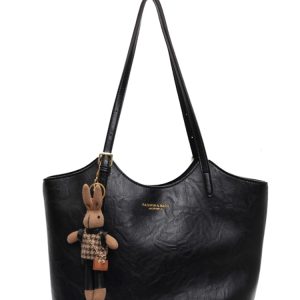 Retro Casual Shoulder Bag for Women - Large Capacity Tote, Versatile Spring 2025 Design, Perfect for Commuting and Everyday Use
