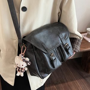 Retro Large-Capacity Crossbody Bag - Versatile Commuter Travel Shoulder Bag for Spring 2025