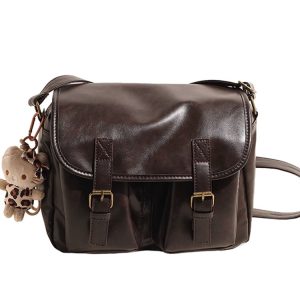 Retro Large-Capacity Crossbody Bag - Versatile Commuter Travel Shoulder Bag for Spring 2025