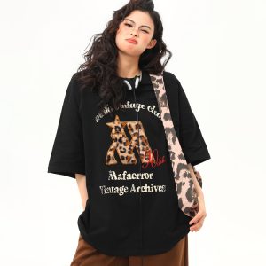 Retro Letter Patch Embroidered Short-Sleeve T-Shirt for Women - Trendy Casual Summer Top, Loose Fit, American Vintage Style