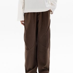 Retro Stylish Foldable Casual Pants for Men - Versatile Loose Fit Long Trousers for Autumn Winter Trend