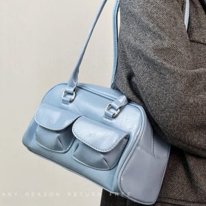 Retro Women's Underarm Bag 2024 - Trendy College Style Large Capacity Shoulder Tote Fashion Bag