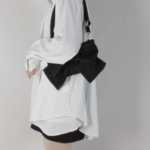 Soft Cute Bow Underarm Crossbody Bag for Women - Niche Spring/Summer Style, High-Quality Fashion Accessory