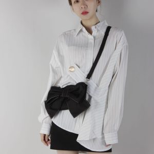 Soft Cute Bow Underarm Crossbody Bag for Women - Niche Spring/Summer Style, High-Quality Fashion Accessory