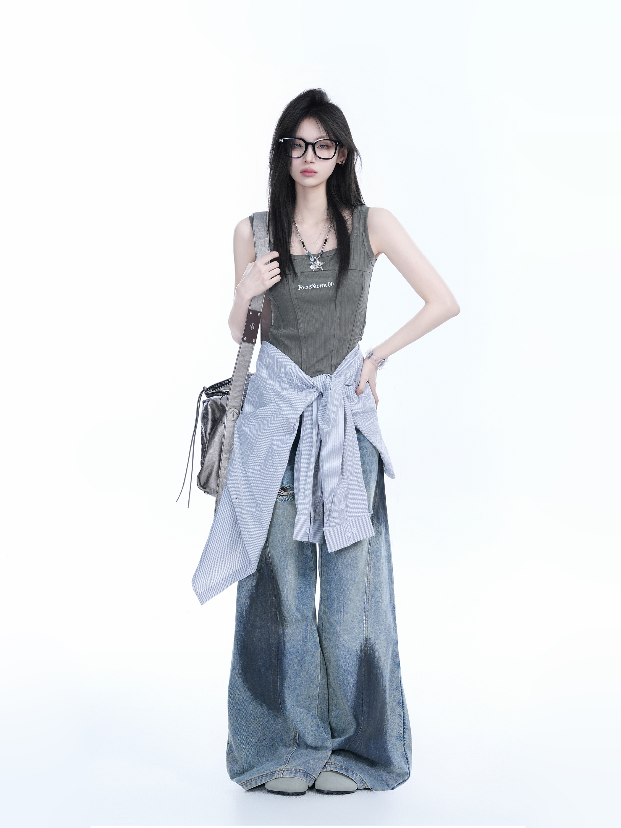 Spicy Girl Tank Top for Women - American-Style Slim Fit, Unique Design for Layering, Casual Streetwear