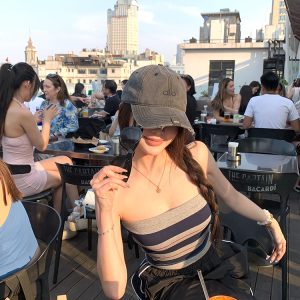 Strapless Color-Blocked Striped Knitted Crop Top - Summer Fashion Essential for Y2K and 90s Style Outer Wear
