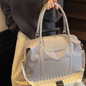 Stylish Large Capacity Women's Fitness Tote Bag - Lightweight Shoulder Bag for Travel, Business, and Short Trips